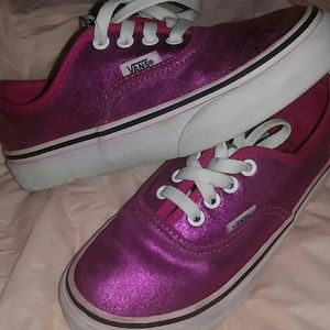 Vans size 13 little girls glitter fun cute